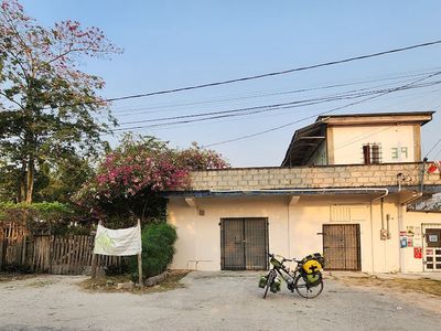 hostel with trees around