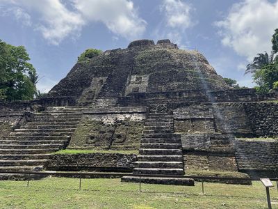 tall mayan ruin