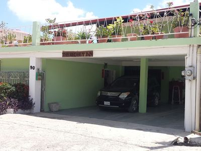 terrace with garage underneat